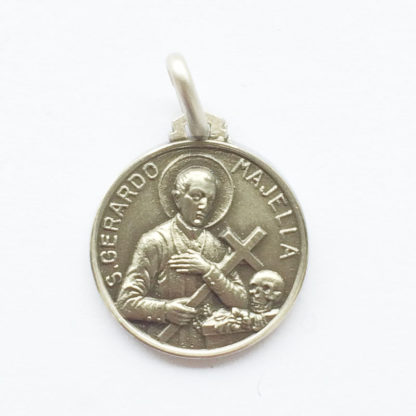 Sterling Silver Medium Round Saint Gerard Medal